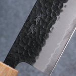 Seisuke Shitan Blue Super Hammered Kurouchi Nakiri  165mm Shitan Handle - Japannywholesale