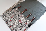 Japanese Style Knife Roll Shirokoukoku-Ura-Greenkasuri 4 Pockets - Japannywholesale