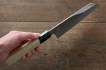 Choyo Blue Steel No.1 Mirrored Finish Kiritsuke Santoku  180mm - Japannywholesale