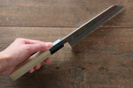 Choyo Blue Steel No.1 Mirrored Finish Kiritsuke Santoku  180mm - Japannywholesale