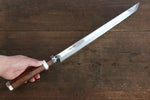 Sakai Takayuki Shiden Silver Steel No.3 Takohiki  300mm Desert Ironwood(Sugihara model) Handle - Japannywholesale