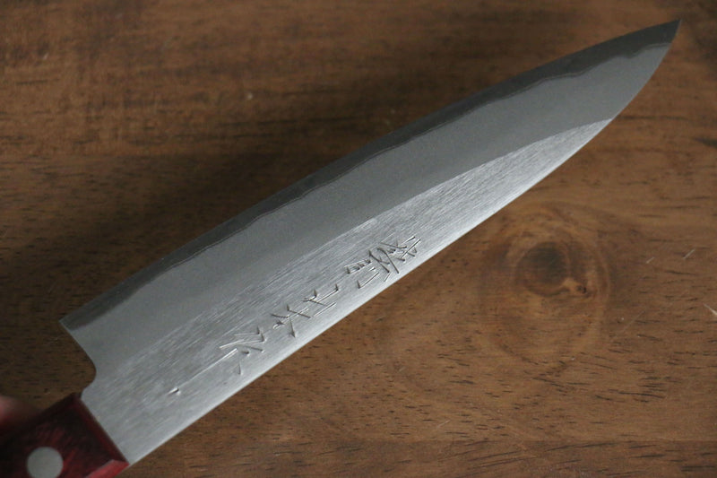 Nao Yamamoto White Steel No.2 Petty-Utility  150mm Red Pakka wood Handle - Japannywholesale