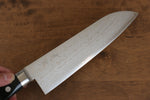 Seisuke VG10 Damascus Santoku  180mm Black Pakka wood Handle - Japannywholesale