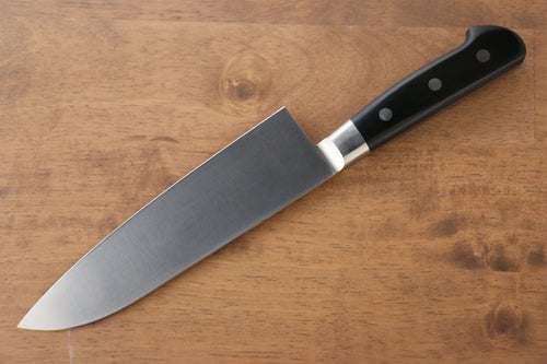 Iseya Molybdenum Santoku  180mm Black Micarta Handle - Japannywholesale