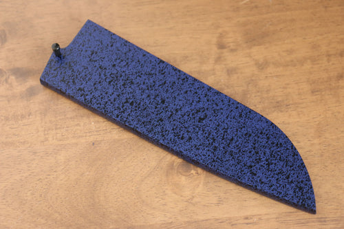 Blue Pakka wood Sheath for 180mm Santoku with Plywood pin Kaneko - Japannywholesale