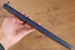 Blue Pakka wood Sheath for 180mm Santoku with Plywood pin Kaneko - Japannywholesale