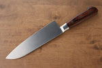 Iseya Molybdenum Santoku  180mm Mahogany Pakka wood Handle - Japannywholesale