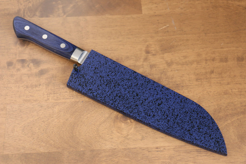 Blue Pakka wood Sheath for 180mm Santoku with Plywood pin Kaneko - Japannywholesale