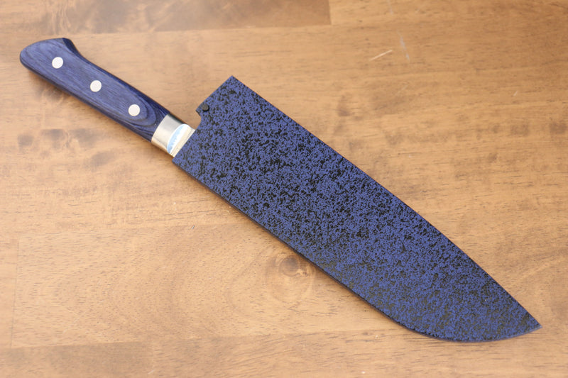 Blue Pakka wood Sheath for 180mm Santoku with Plywood pin Kaneko - Japannywholesale