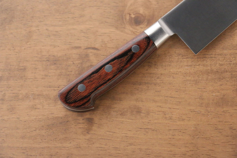 Iseya Molybdenum Santoku  180mm Mahogany Pakka wood Handle - Japannywholesale