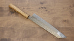 Seisuke Tsukikage AUS10 Migaki Finished Hammered Damascus Kiritsuke  240mm Oak Handle - Japannywholesale