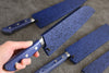 (Cyu) Blue Pakka wood Sheath for 180mm Nakiri with Plywood pin Kaneko - Japannywholesale