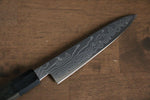 Kajin Cobalt Special Steel Damascus Petty-Utility  135mm Gray Pakka wood Handle - Japannywholesale