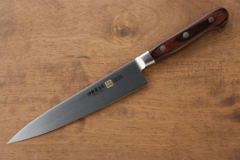 Iseya Molybdenum Petty-Utility  150mm Mahogany Pakka wood Handle - Japannywholesale