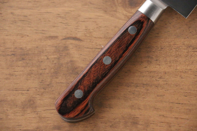 Iseya Molybdenum Petty-Utility  150mm Mahogany Pakka wood Handle - Japannywholesale