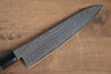 Kajin Cobalt Special Steel Damascus Gyuto  210mm Gray Pakka wood Handle - Japannywholesale