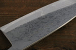 Hideo Kitaoka [Left Handed] White Steel No.2 Damascus Deba  180mm Shitan Handle - Japannywholesale