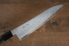 Seisuke VG10 Damascus Gyuto  210mm Gray Pakka wood Handle - Japannywholesale