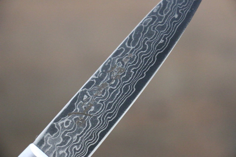 Sakai Takayuki AUS10 45 Layer Mirrored Finish Damascus Petty-Utility  80mm - Japannywholesale