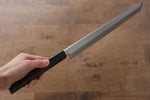 Jikko Silver Steel No.3 Sakimaru Yanagiba  300mm Shitan Handle - Japannywholesale