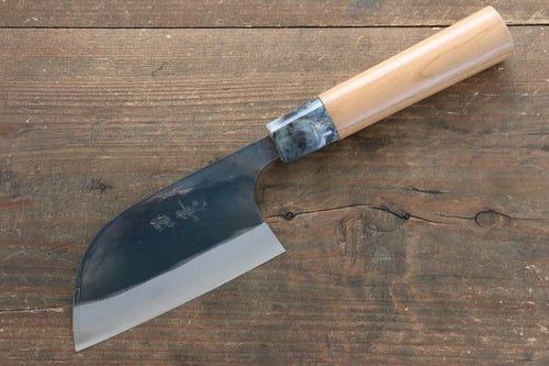 Masakage Masakage Mizu Blue Steel No.2 Black Finished Kamagata  115mm with American Cherry Handle - Japannywholesale