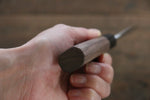 Nao Yamamoto Silver Steel No.3 Nashiji Petty-Utility  120mm Walnut Handle - Japannywholesale