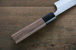 Nao Yamamoto Silver Steel No.3 Nashiji Petty-Utility  120mm Walnut Handle - Japannywholesale