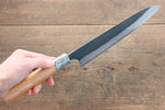 Masakage Masakage Mizu Blue Steel No.2 Black Finished Gyuto  210mm with American Cherry Handle - Japannywholesale