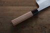 Nao Yamamoto Silver Steel No.3 Nashiji Nakiri  165mm Walnut Handle - Japannywholesale