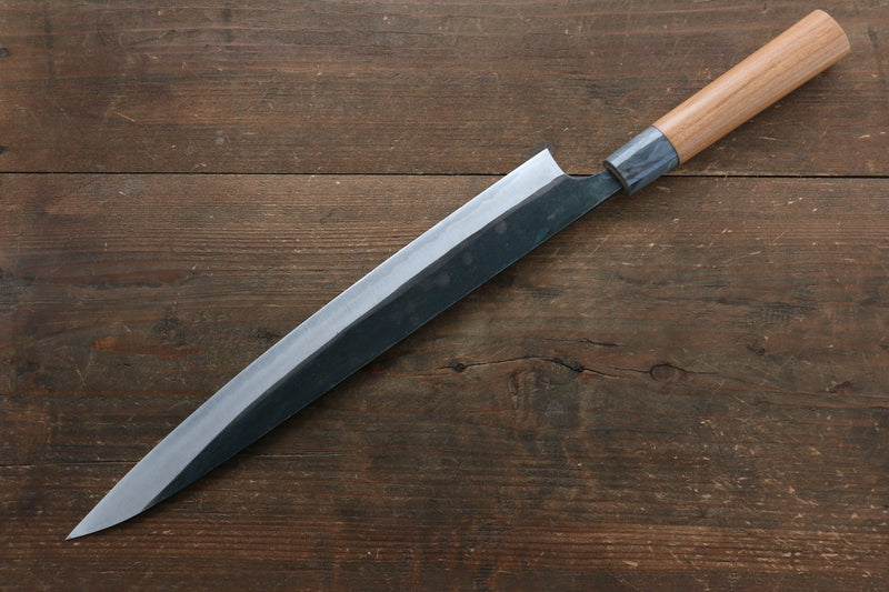 Masakage Masakage Mizu Blue Steel No.2 Black Finished Sujihiki  300mm with American Cherry Handle - Japannywholesale