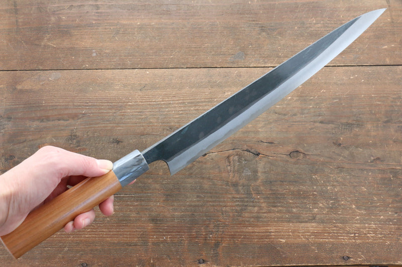 Masakage Masakage Mizu Blue Steel No.2 Black Finished Sujihiki  300mm with American Cherry Handle - Japannywholesale