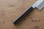 Jikko White Steel No.2 Kamagata Usuba  195mm Shitan Handle - Japannywholesale