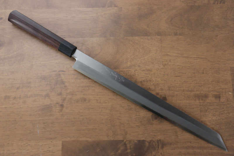 Jikko Silver Steel No.3 Kiritsuke Yanagiba  330mm Shitan Handle - Japannywholesale