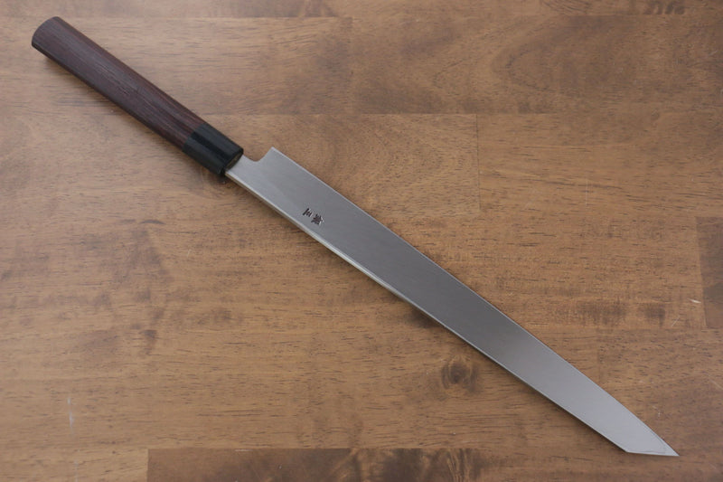 Jikko Silver Steel No.3 Kiritsuke Yanagiba  300mm Shitan Handle - Japannywholesale