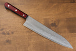 Seisuke Ringo Silver Steel No.3 Nashiji Gyuto  210mm Red Pakka wood Handle - Japannywholesale