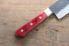 Seisuke Kurobeni Blue Super Hammered Kurouchi Kiritsuke Gyuto  240mm Red Pakka wood Handle - Japannywholesale