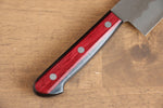 Seisuke Ringo Silver Steel No.3 Nashiji Gyuto  210mm Red Pakka wood Handle - Japannywholesale