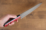 Seisuke Ringo Silver Steel No.3 Nashiji Gyuto  210mm Red Pakka wood Handle - Japannywholesale