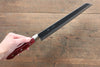 Seisuke Kurobeni Blue Super Hammered Kurouchi Kiritsuke Gyuto  240mm Red Pakka wood Handle - Japannywholesale