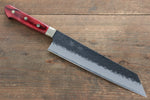 Seisuke Kurobeni Blue Super Hammered Kurouchi Kiritsuke Gyuto  210mm Red Pakka wood Handle - Japannywholesale