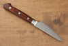 Seisuke Mokusei ZA-18 Mirrored Finish Damascus Petty-Utility  80mm Brown Pakka wood Handle - Japannywholesale