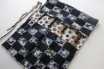 Japanese Style Knife Roll Aokabuki Ura Kamon 4 Pockets - Japannywholesale