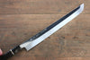 Sakai Takayuki Honyaki Blue Steel No.1 Mirrored Finish Sakimaru Takohiki  300mm Ebony with Ring Handle with Sheath - Japannywholesale