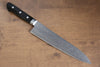 Seisuke Kagami AUS10 Mirrored Finish Damascus Gyuto  210mm Black Pakka wood Handle - Japannywholesale