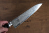 Seisuke Kagami AUS10 Mirrored Finish Damascus Gyuto  210mm Black Pakka wood Handle - Japannywholesale