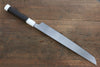 Sakai Takayuki Genbu Honyaki White Steel No.2 Sakimaru Yanagiba  300mm Ebony with Double Ring Handle with Sheath - Japannywholesale