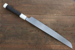 Sakai Takayuki Genbu Honyaki White Steel No.2 Sakimaru Yanagiba  300mm Ebony with Double Ring Handle with Sheath - Japannywholesale