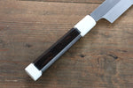 Sakai Takayuki Genbu Honyaki White Steel No.2 Sakimaru Yanagiba  300mm Ebony with Double Ring Handle with Sheath - Japannywholesale