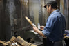 [Left Handed] Hideo Kitaoka White Steel No.2 Damascus Yanagiba Japanese Chef Knife 300mm - Japannywholesale