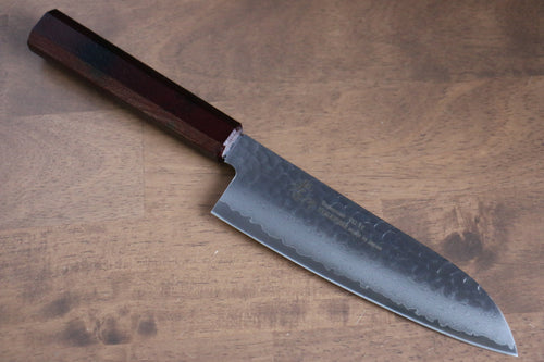 Sakai Takayuki Nanairo VG10 33 Layer Santoku  180mm ABS resin(Red tortoiseshell) Handle - Japannywholesale